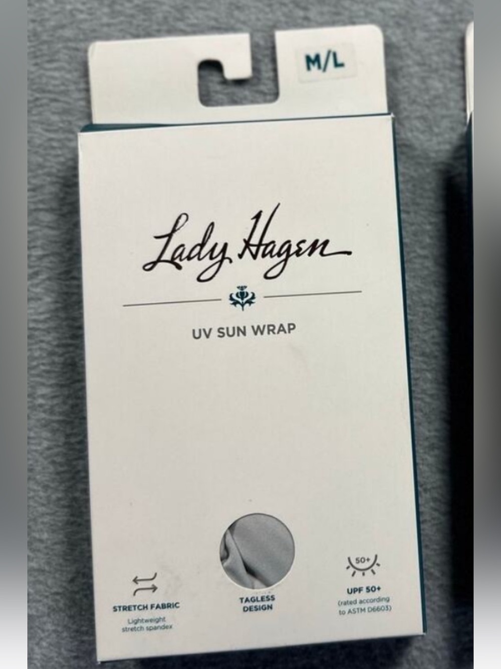 Lady Hagen UV Sun Shoulder Bolero Wrap Gray M/L UPF 50+ Women's Cover Up